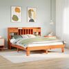 vidaXL Cama sin colchón madera maciza de pino marrón cera 180x200 cm
