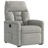 vidaXL Sill&oacute;n reclinable elevable tela de microfibra gris claro