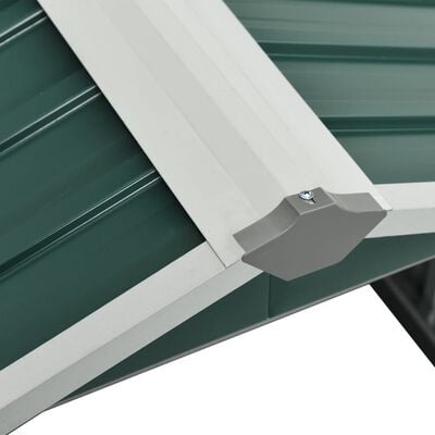 vidaXL Cobertizo para cortacésped acero galvanizado verde 92x97x63 cm