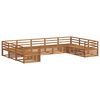 vidaXL Juegos de sof&aacute;s 9 pcs Natural Madera de Acacia S&oacute;lida