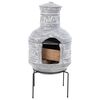Redfire Chimenea Acopulco arcilla gris claro