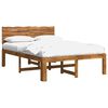 vidaXL Cama doble con cabecero ROSTOCK Natural 120 x 200 cm