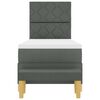 vidaXL Cama tipo Box Spring con colch&oacute;n Gris oscuro 80 x 200 cm tela
