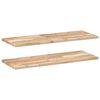 vidaXL Estantes flotantes 2 uds madera acacia sin tratar 100x30x2 cm