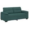 vidaXL Sof&aacute; de 2 plazas verde oscuro, 180x81x84 cm, tela