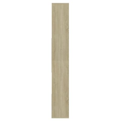 vidaXL Estantería de madera contrachapada blanco y roble 67x24x161 cm