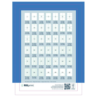 rillprint Etiquetas autoadhesivas 210x297 mm 1000 hojas blanco