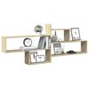 vidaXL Estantería pared madera ingeniería roble Sonoma 167,5x18x68 cm