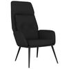vidaXL Sill&oacute;n de relax de cuero sint&eacute;tico de ante negro