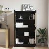 vidaXL Librer&iacute;a Roble Negro 82,5 x 30,5 x 150 cm Madera de ingenier&iacute;a
