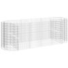 vidaXL Arriate de gaviones de hierro galvanizado 300x100x100 cm