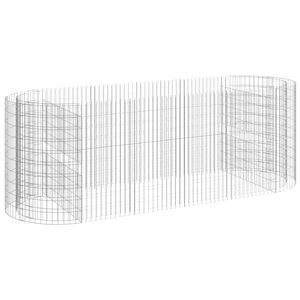 vidaXL Arriate de gaviones de hierro galvanizado 300x100x100 cm