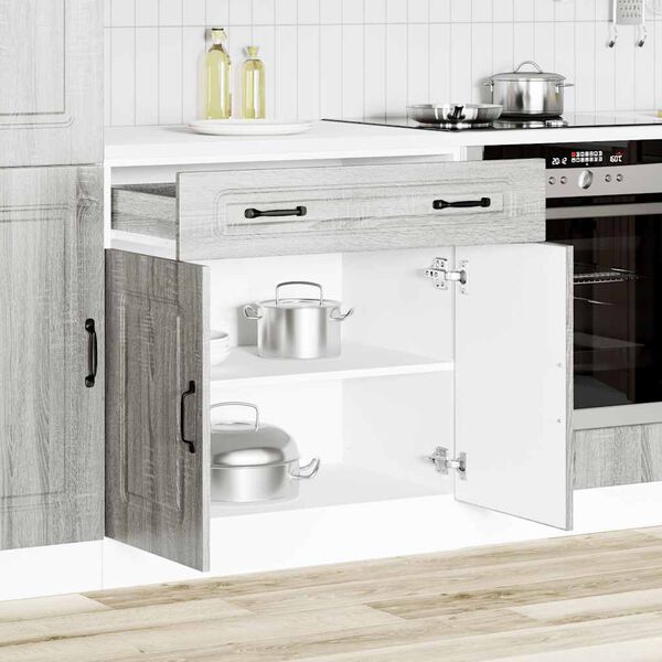 vidaXL Mueble bajo de cocina Kalmar gris sonoma madera de ingenier&iacute;a