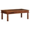 vidaXL Mesa de centro de madera maciza 110x60x40 cm acacia