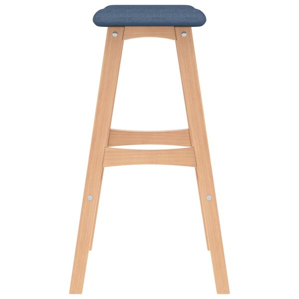 vidaXL Taburetes de cocina 2 unidades tela azul