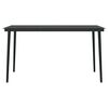 vidaXL Juego de comedor jardín 5 piezas cojines ratán sintético negro