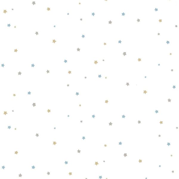Noordwand Papel pintado Mondo baby Little Stars azul y blanco