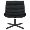 vidaXL Silla giratoria Negro 63 x 75 x 76 cm PU brillante