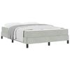 vidaXL Cama tipo Box Spring con colch&oacute;n Gris Claro 140 x 190 cm tela