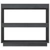 vidaXL Estanter&iacute;a de madera maciza de pino gris 80x35x71 cm