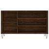 vidaXL Mueble zapatero madera contrachapada roble marr&oacute;n 102x36x60 cm