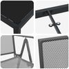 vidaXL Conjunto de Comedor de Jardín 3 pcs Antracita Acero