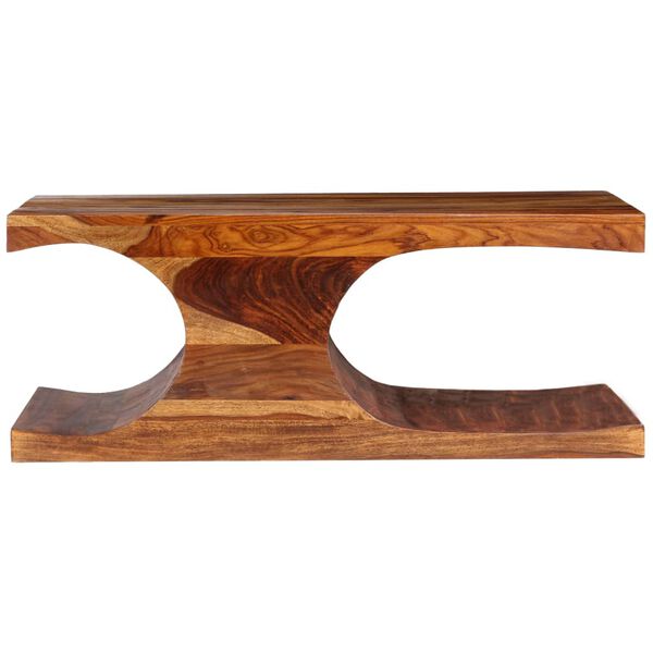 vidaXL Mesa de centro de madera maciza acacia 90x50x35 cm