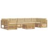 vidaXL Conjunto de sof&aacute;s de exterior 8 uds. y Beige