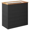 vidaXL Jardinera de rat&aacute;n sint&eacute;tico negra 80x40x80 cm