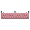 vidaXL Cabecera Colgante Rosa 210 x 55 x 7 cm Terciopelo
