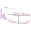 vidaXL Estructura de cama con cabecera Roble Sonoma 90 x 190 cm