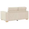 vidaXL Sof&aacute; 2 pcs Beige 220 x 80 x 84 cm Tejido mezcla de lino
