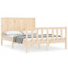vidaXL Estructura de cama sin colch&oacute;n madera de pino maciza 120x200 cm