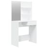 vidaXL Tocador con espejo blanco 74,5x40x141 cm