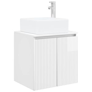 vidaXL Vanidad con Lavabo de Pared Blanco Brillante 49,5 x 41 x 63 cm