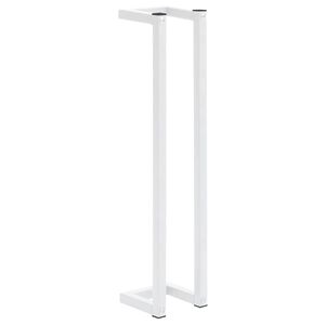 vidaXL Toallero de acero blanco 12,5x12,5x60 cm