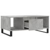 vidaXL Mesa de centro madera contrachapada gris hormigón 90x50x36,5 cm