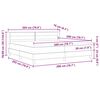vidaXL Cama tipo Box Spring Marr&oacute;n Oscuro 200 x 200 cm tela