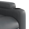 vidaXL Sillón reclinable de cuero sintético gris