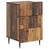 vidaXL Armario de Noche con caj&oacute;n Madera envejecida 43x 41 x 68 cm