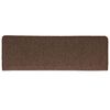vidaXL Alfombrillas para escaleras 30 unidades 65x21x4 cm Marrón Café Borde Rectangular