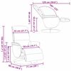 vidaXL Silla de masajes reclinable Negro 71 x 98 x 106 cm