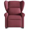 vidaXL Sill&oacute;n el&eacute;ctrico reclinable elevable de tela rojo tinto
