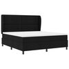 vidaXL Cama tipo Box Spring con colch&oacute;n Negro 180 x 200 cm tela
