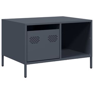 vidaXL Mesa de centro acero laminado en fr&iacute;o antracita 68,5x50x43,5 cm