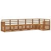vidaXL Conjunto de sof&aacute;s de exterior 6 uds. Natural Poli&eacute;ster