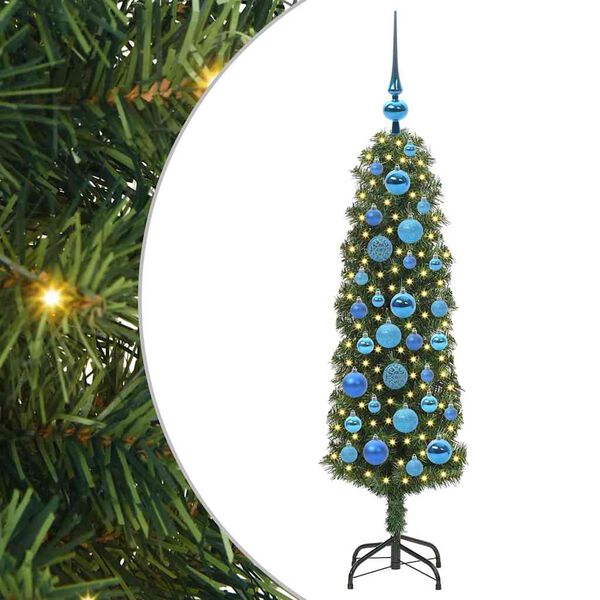 vidaXL &Aacute;rbol de Navidad artificial Verde 120 cm PVC, Acero y Pl&aacute;stico