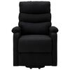 vidaXL Sillón elevable tela negro