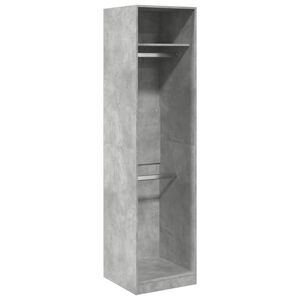 vidaXL Armario de madera contrachapada gris hormig&oacute;n 50x50x200 cm