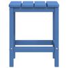 vidaXL Mesa de jardín Adirondack HDPE azul agua 38x38x46 cm